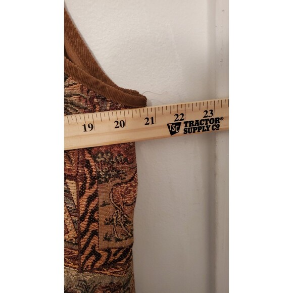 VINTAGE COMPANY COLLECTION XL Brown Safari Postcard Vest Grandpa Animal Art - Picture 4 of 7